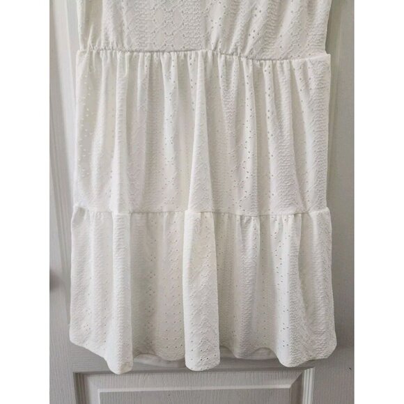 Myth Women's Sleeveless Sweet Solid Summer White Dress Size L - Picture 3 of 15